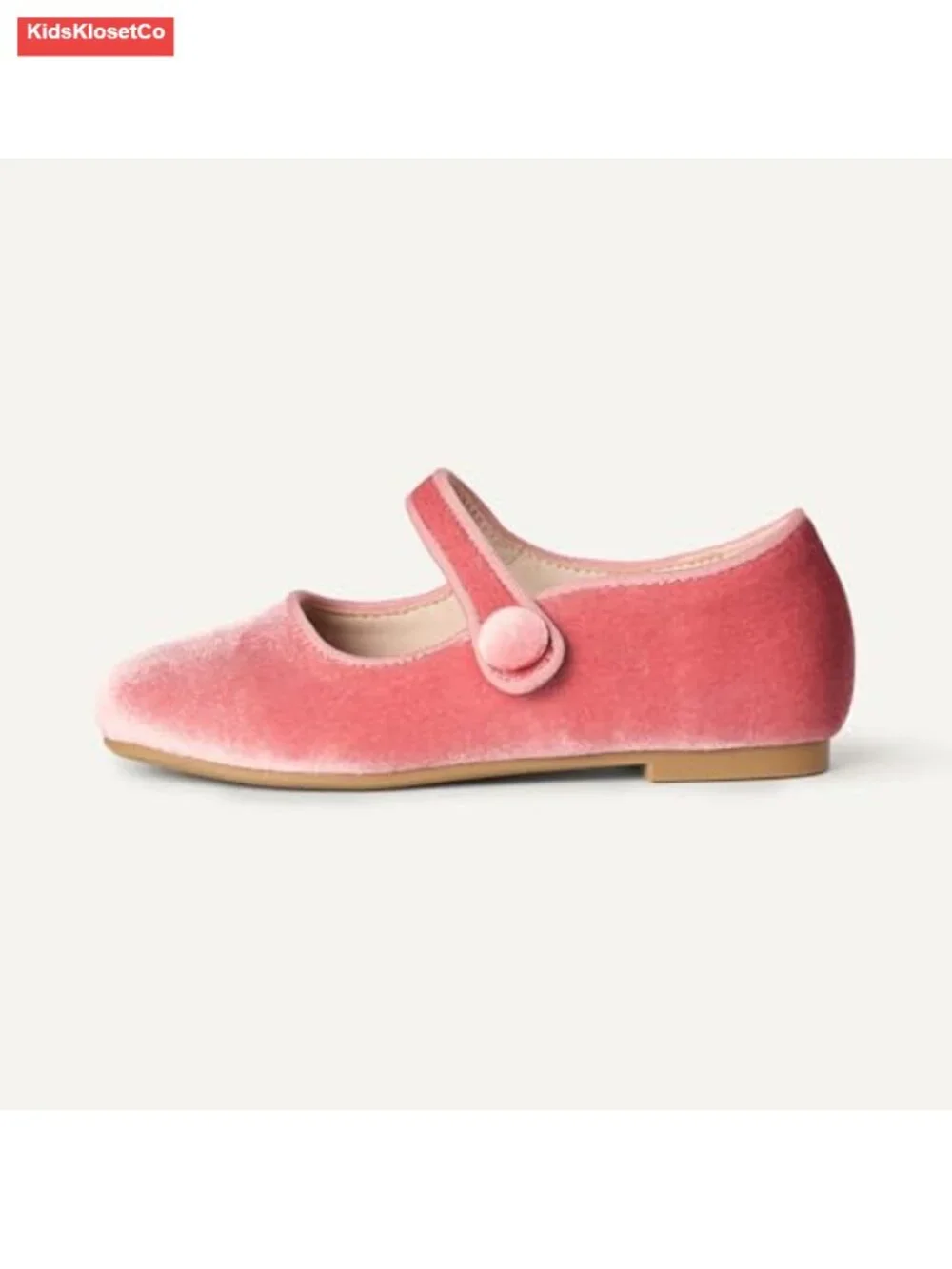 Toddler Girls' Mary Jane Ballet Flats with Memory Foam - Velvet & Faux Leather